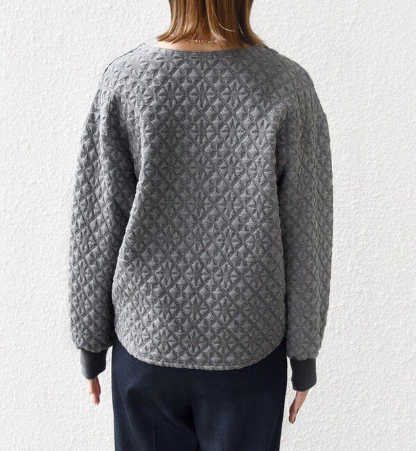 SHIPS for women「【WEB限定】〈手洗い可能〉キルティング ジャカード カーディガン」|カーディガン|