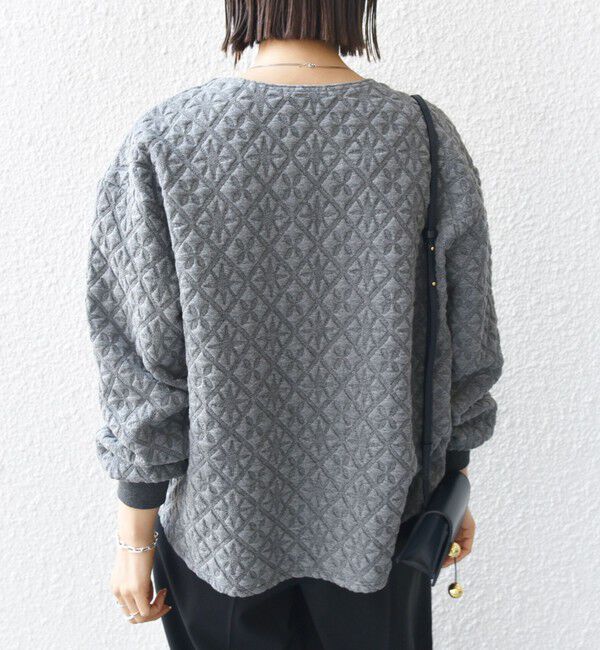 SHIPS for women「【WEB限定】〈手洗い可能〉キルティング ジャカード カーディガン」|カーディガン|