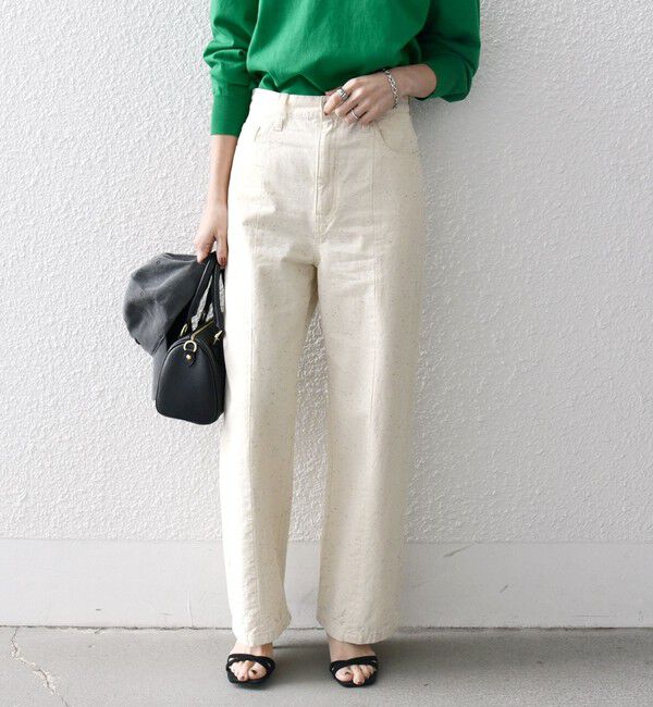 SHIPS any「SHIPS any:〈洗濯機可能〉ネップ ストレート ワイド パンツ［SHIPS any DENIM］」|その他|