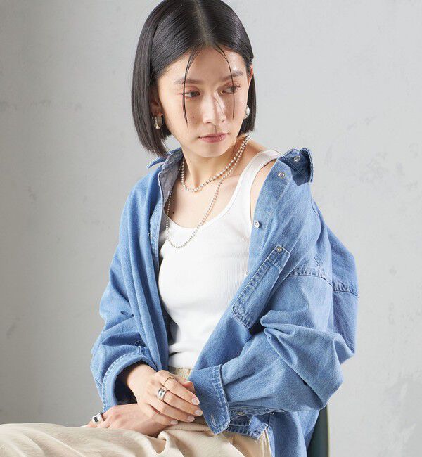 SHIPS for women「オーガニック コットン 2WAY リブ タンクトップ」|タンクトップ|