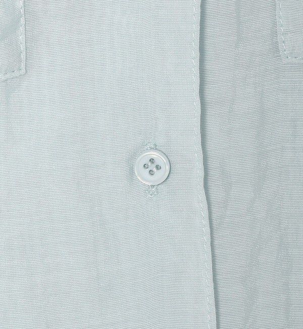 quaranciel「quaranciel:〈洗濯機可能〉シアー ポケット オープンカラー オーバー シャツ」|シャツ・ブラウス|