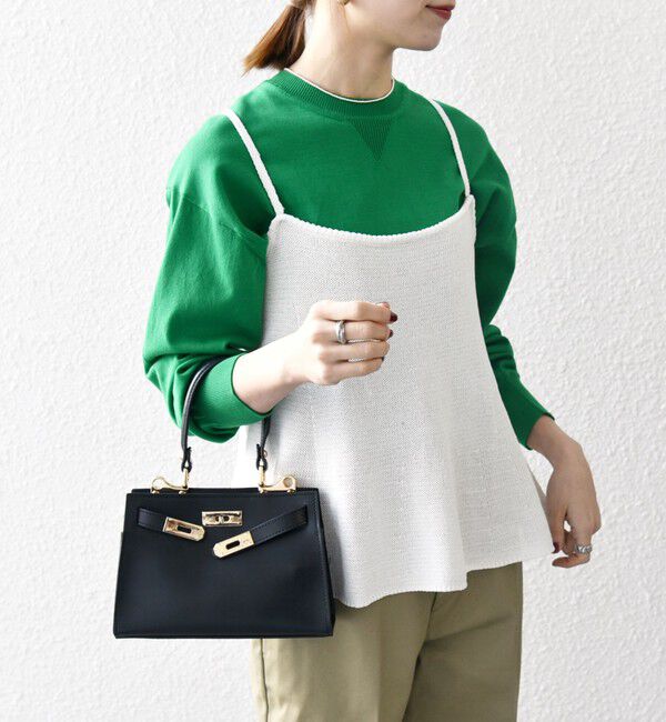 SHIPS any「SHIPS any:〈手洗い可能〉バルキー シアー フレア ニット キャミソール」|キャミソール|