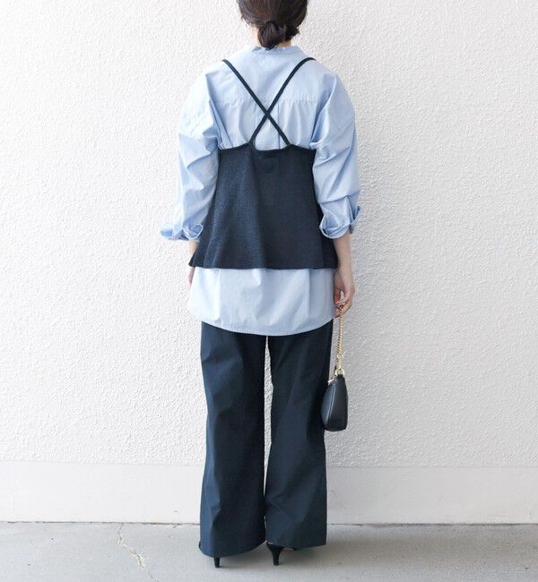 SHIPS any「SHIPS any:〈手洗い可能〉バルキー シアー フレア ニット キャミソール」|キャミソール|