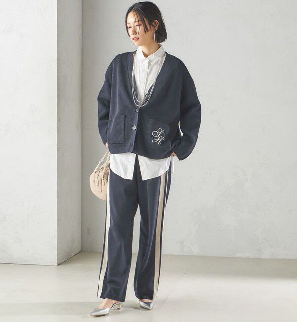 SHIPS for women「〈手洗い可能〉サイドライン ニット パンツ」|その他|