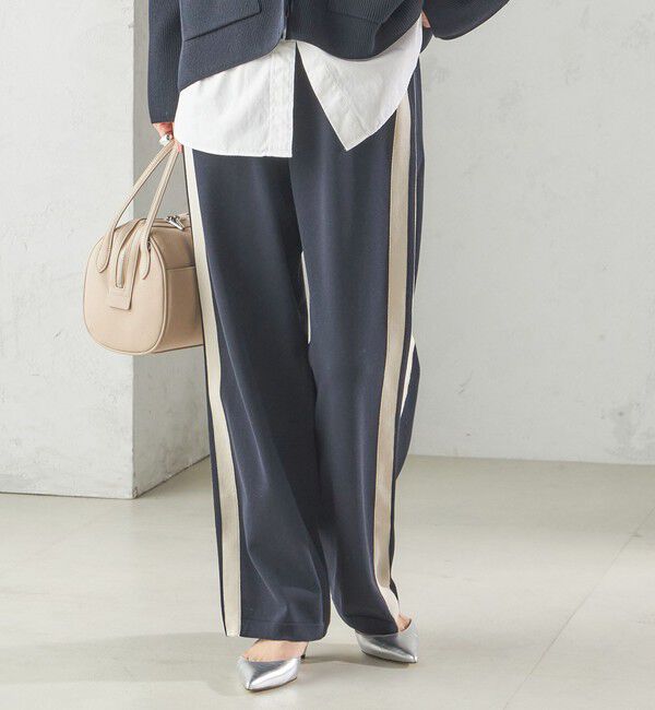 SHIPS for women「〈手洗い可能〉サイドライン ニット パンツ」|その他|
