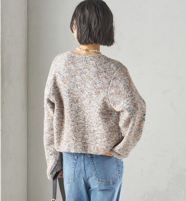 SHIPS for women「〈手洗い可能〉ミックス ツイード ショート ジャケット」|カーディガン|