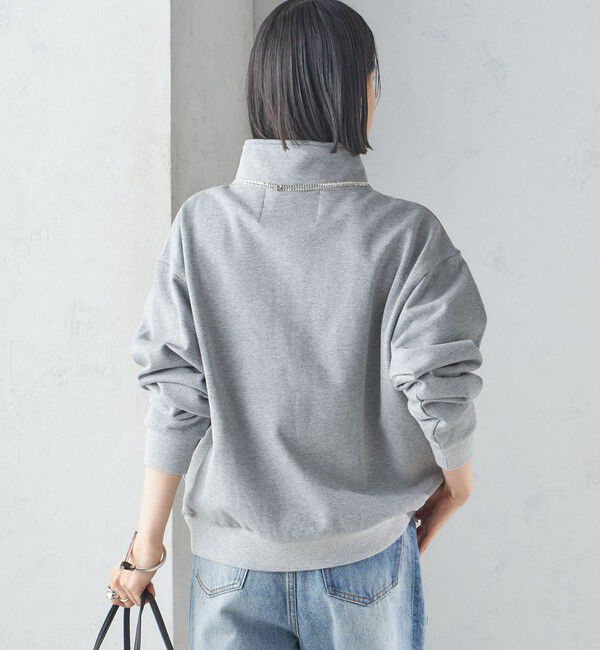 SHIPS for women「【SHIPS別注】LOGAN KNITTING MILLS: ハーフ ジップ プルオーバー」|スウェット・ジャージ|