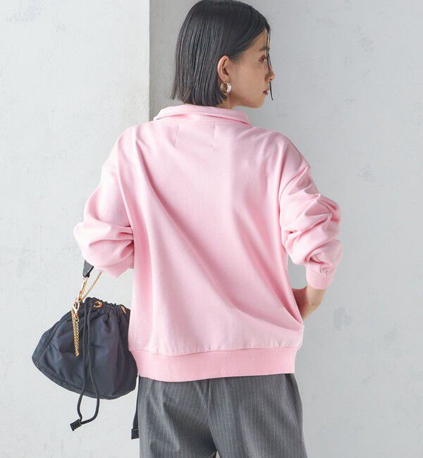 SHIPS for women「【SHIPS別注】LOGAN KNITTING MILLS: ハーフ ジップ プルオーバー」|スウェット・ジャージ|