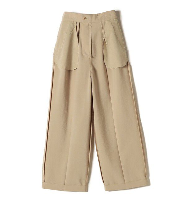 SHIPS for women「〈手洗い可能〉Asami 麻調合繊 2タック ワイドパンツ」|その他|