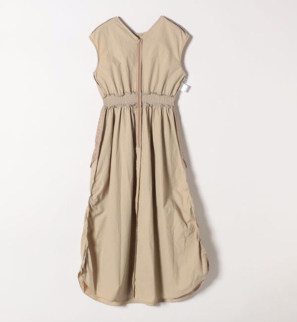 SHIPS any「SHIPS any:〈洗濯機可能〉ナイロン サイド ギャザー フレンチスリーブ ワンピース」|ワンピース|