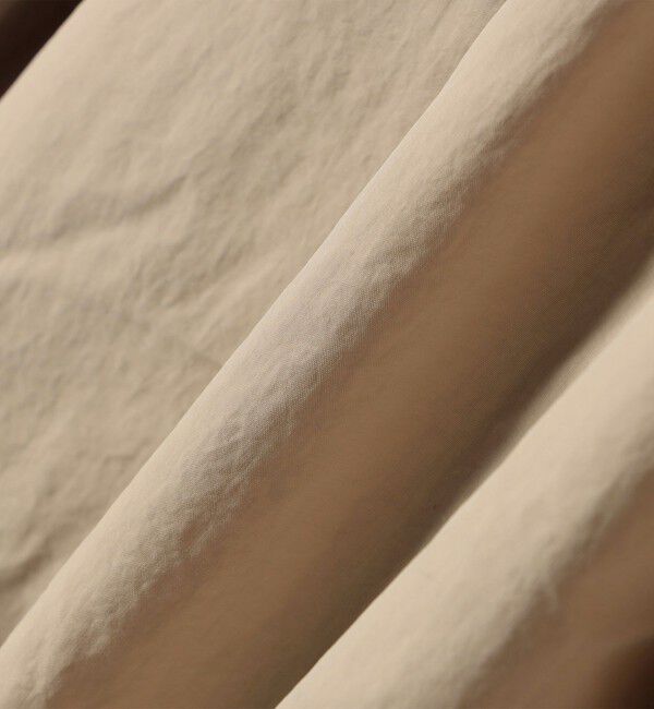 SHIPS any「SHIPS any:〈洗濯機可能〉ナイロン サイド ギャザー フレンチスリーブ ワンピース」|ワンピース|