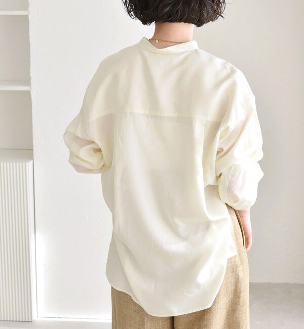quaranciel「quaranciel:〈手洗い可能〉ドレッシー ワーク ポケット シャツ」|シャツ・ブラウス|
