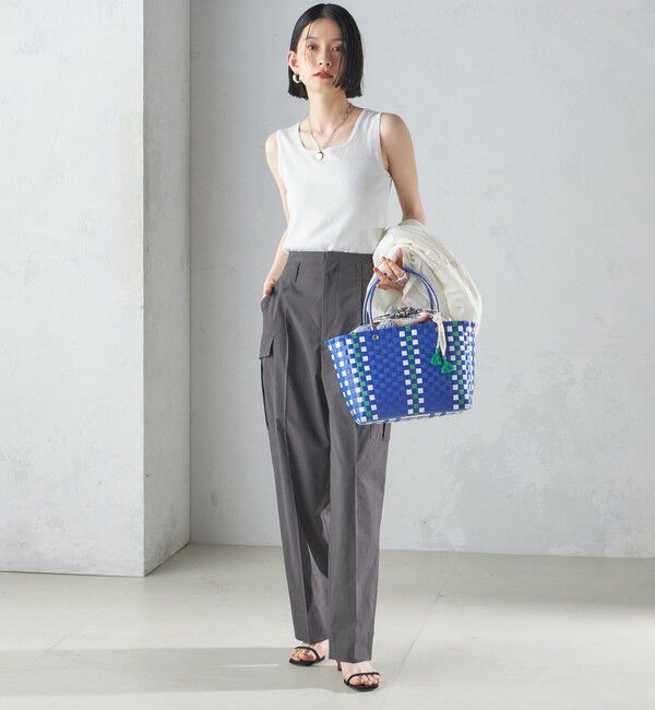 SHIPS for women「【SHIPS別注】UHURU:巾着付き バスケット バッグ S」|トートバッグ|