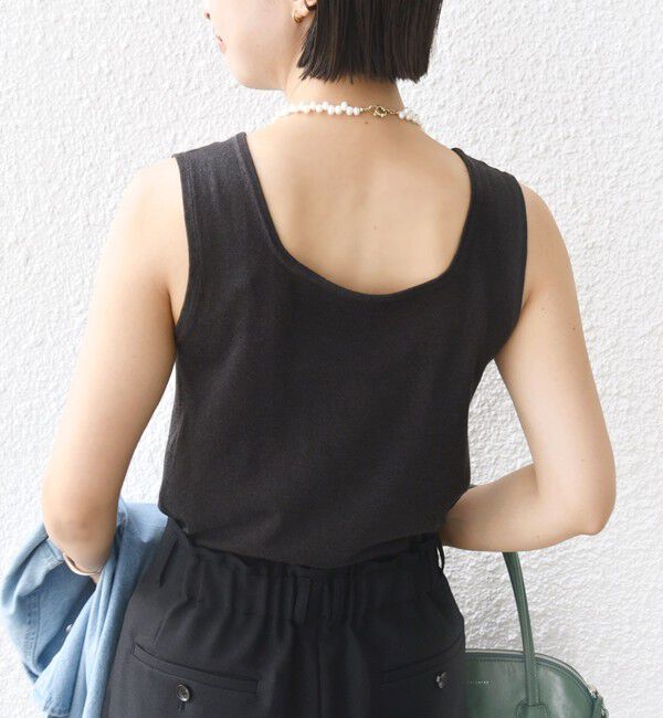 SHIPS for women「〈洗濯機可能〉2WAY ラメ タンクトップ」|タンクトップ|