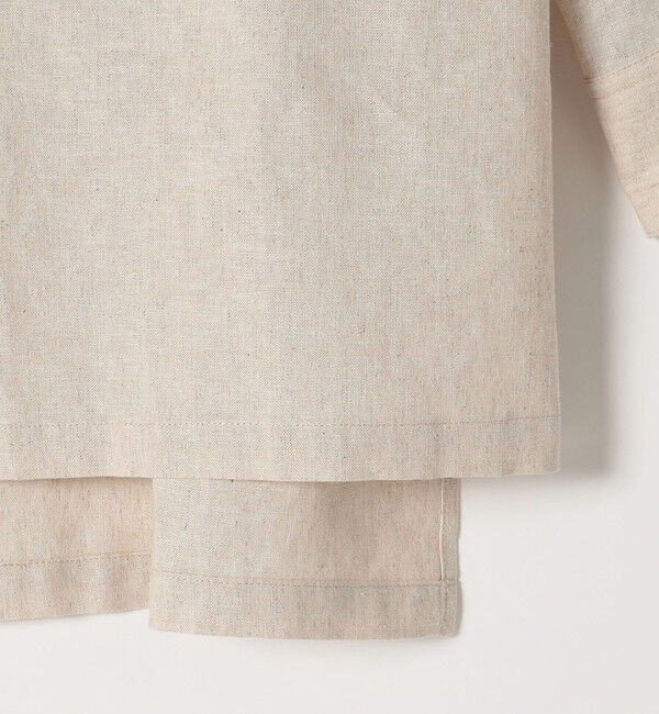 SHIPS any「【WEB限定】SHIPS any: 〈洗濯機可能〉リネン ミックス スタンドカラー ポケット シャツ 25SS」|シャツ・ブラウス|