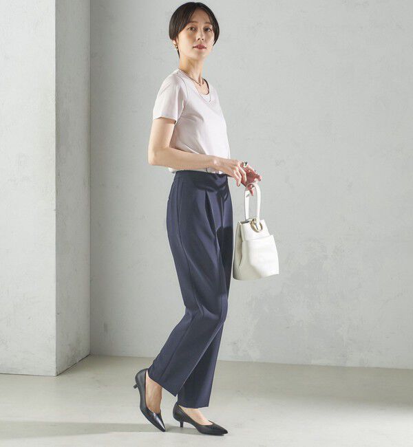 SHIPS for women「〈手洗い可能〉SORONA(R) クルーネック TEE」|Tシャツ・カットソー|