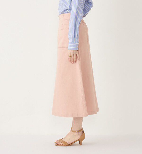 SHIPS Colors 「SHIPS Colors:〈洗濯機可能〉カラーデニム スカート」|フレア|