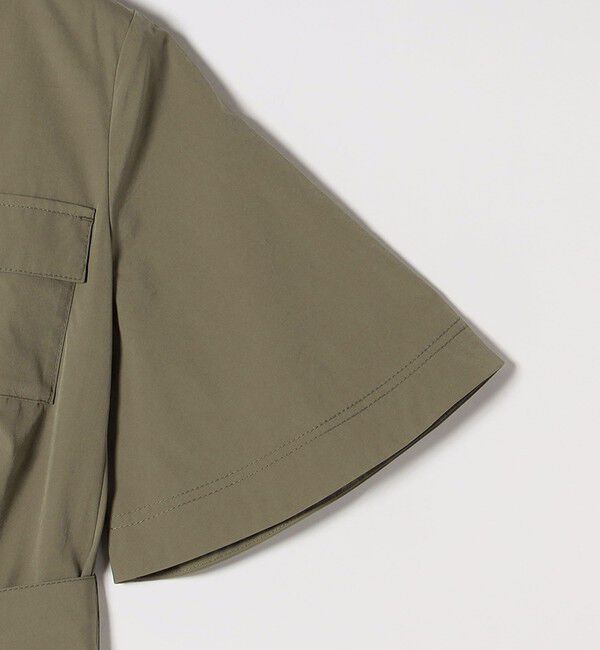 SHIPS any「SHIPS any:〈洗濯機可能〉タイプライター Vネック ポケット ロング ワンピース」|ワンピース|