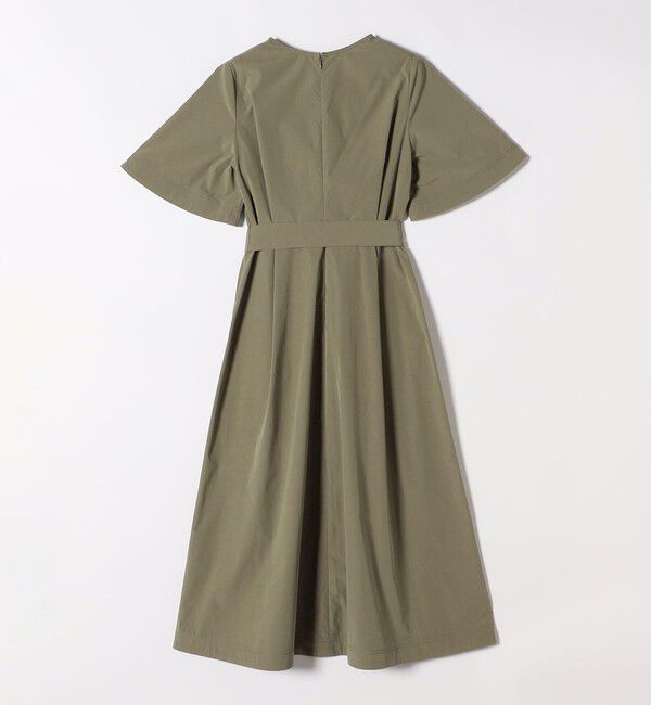 SHIPS any「SHIPS any:〈洗濯機可能〉タイプライター Vネック ポケット ロング ワンピース」|ワンピース|