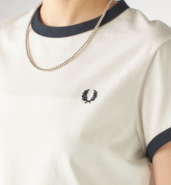 SHIPS for women「FRED PERRY:G9163 CROPPED RINGER TEE」|Tシャツ・カットソー|