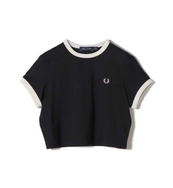 SHIPS for women「FRED PERRY:G9163 CROPPED RINGER TEE」|Tシャツ・カットソー|
