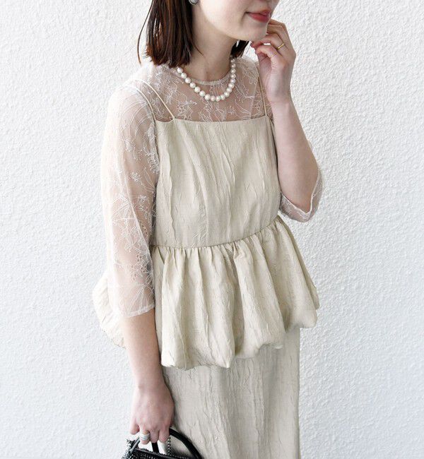 SHIPS for women「kaene:バルーン ペプラム ドレス（セレモニー対応可）」|ドレス|