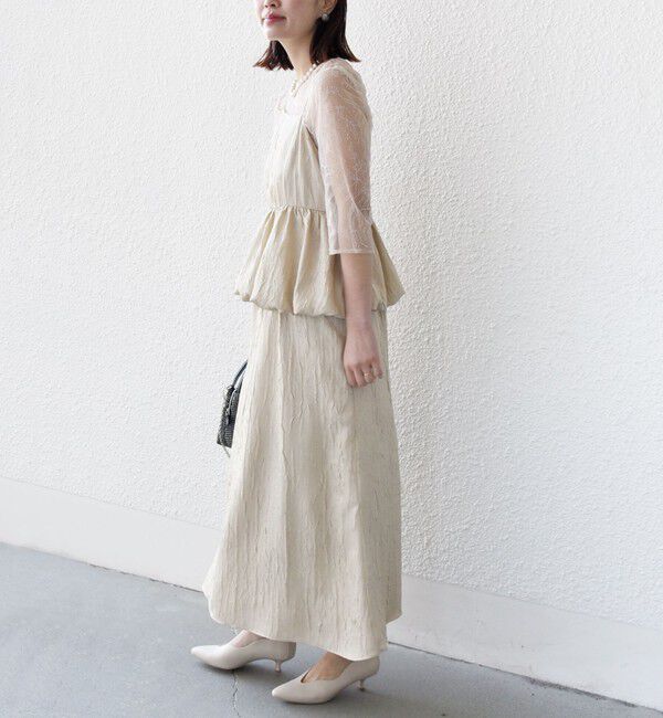 SHIPS for women「kaene:バルーン ペプラム ドレス（セレモニー対応可）」|ドレス|