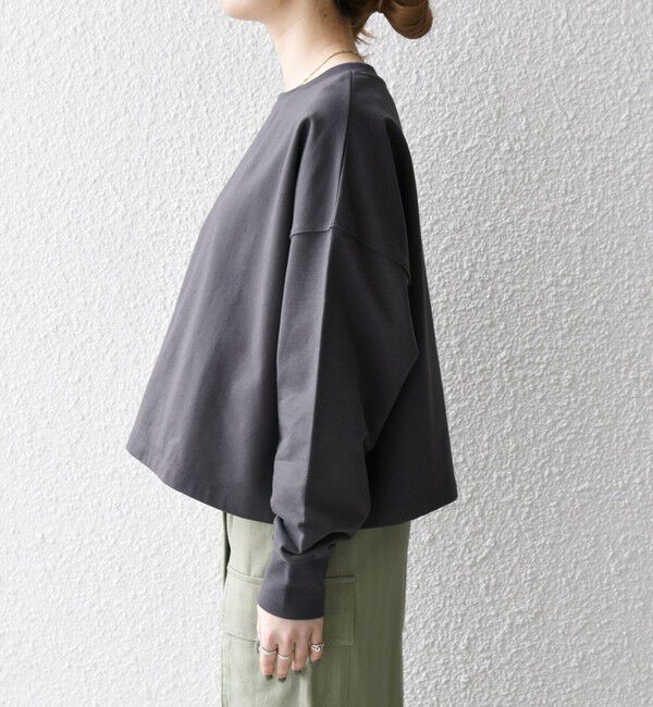 SHIPS any「SHIPS any:〈洗濯機可能〉インレイ ロングスリーブ コンパクト プルオーバー」|Tシャツ・カットソー|