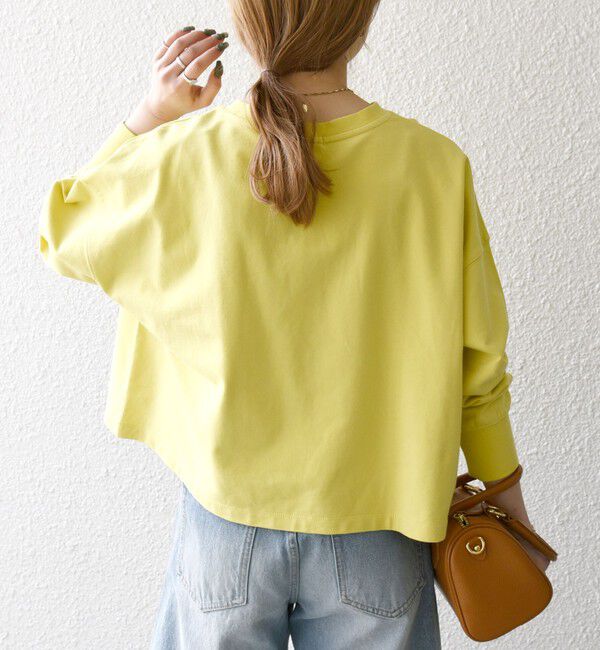 SHIPS any「SHIPS any:〈洗濯機可能〉インレイ ロングスリーブ コンパクト プルオーバー」|Tシャツ・カットソー|