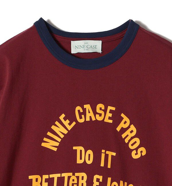 SHIPS for women「SHIPS NINE CASE:〈洗濯機可能〉プリント リンガー TEE」|Tシャツ・カットソー|