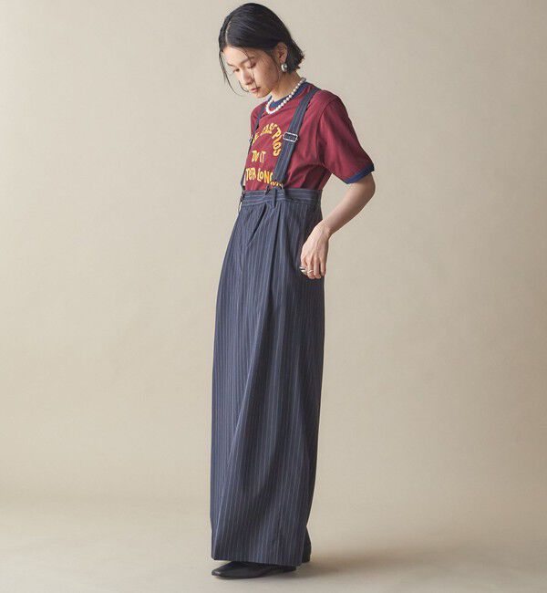 SHIPS for women「SHIPS NINE CASE:〈洗濯機可能〉プリント リンガー TEE」|Tシャツ・カットソー|