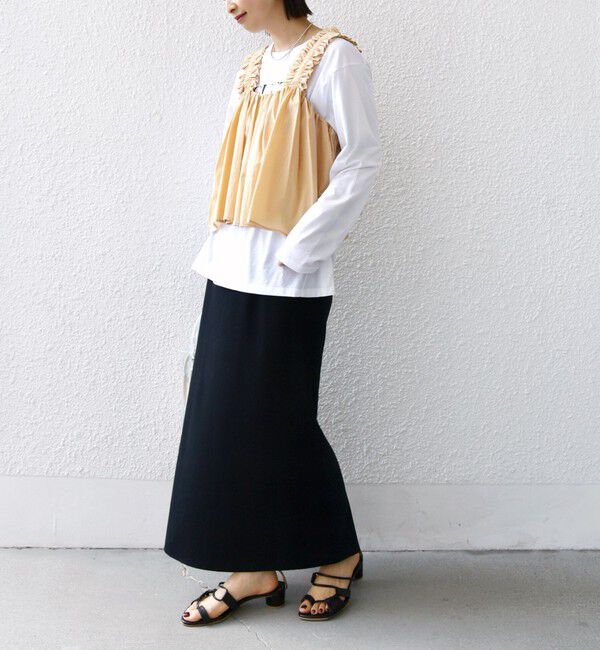 SHIPS for women「【WEB限定】〈洗濯機可能〉ショルダー フリル キャミソール」|シャツ・ブラウス|