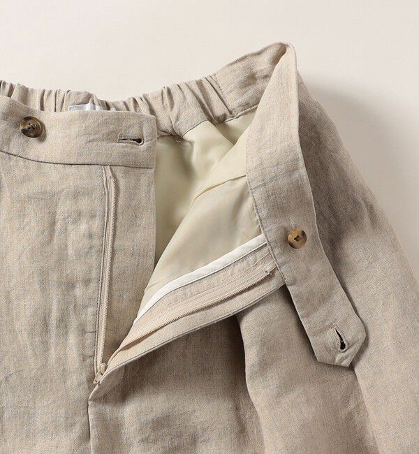 quaranciel「quaranciel:〈洗濯機可能〉ヨーロピアンフラックス リネン タック ワイド パンツ」|その他|