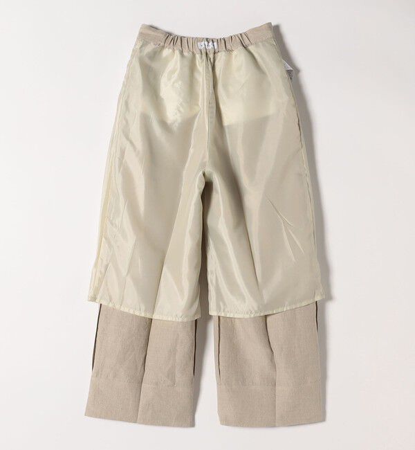 quaranciel「quaranciel:〈洗濯機可能〉ヨーロピアンフラックス リネン タック ワイド パンツ」|その他|