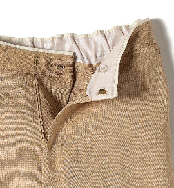 SHIPS for women「〈接触冷感/吸水速乾〉アセテート ワッシャー ウエスト デザイン パンツ」|スラックス|