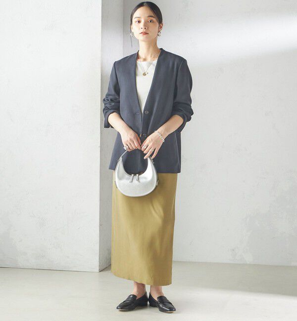 SHIPS for women「〈手洗い可能〉キュプラ混 ツイル ドロスト スカート」|スカート|