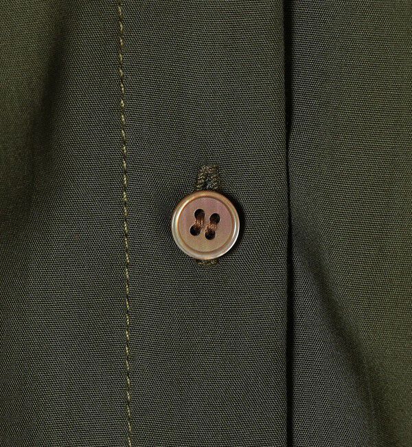 quaranciel「quaranciel:〈手洗い可能〉バンドカラー ハーフスリーブ ポケット ワーク シャツ」|シャツ・ブラウス|