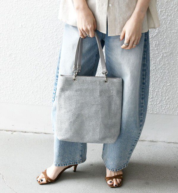 SHIPS any「《一部追加予約》SHIPS any: スクエア メッシュ ハンドル トート バッグ 26SS」|トートバッグ|