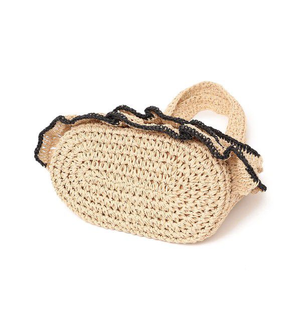 SHIPS any「《一部追加予約》【WEB限定】SHIPS any: バイカラー フリル ペーパー トート バッグ」|トートバッグ|