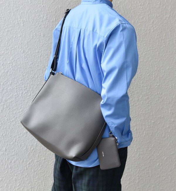 SHIPS any「SHIPS any: スプリット レザー ジップ ショルダーバッグ (カードケース付き) 26SS◆」|ショルダー・メッセンジャー|