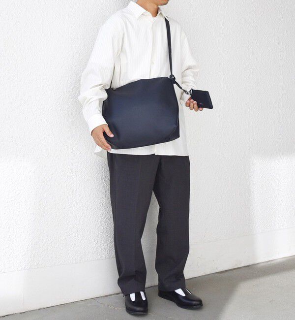 SHIPS any「SHIPS any: スプリット レザー ジップ ショルダーバッグ (カードケース付き) 26SS◆」|ショルダー・メッセンジャー|