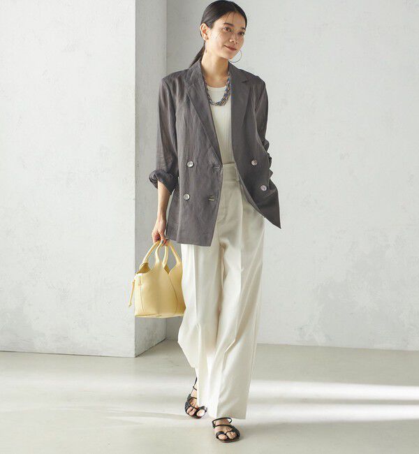 SHIPS for women「〈手洗い可能〉ラミー 4 シアー ジャケット」|テーラードジャケット|