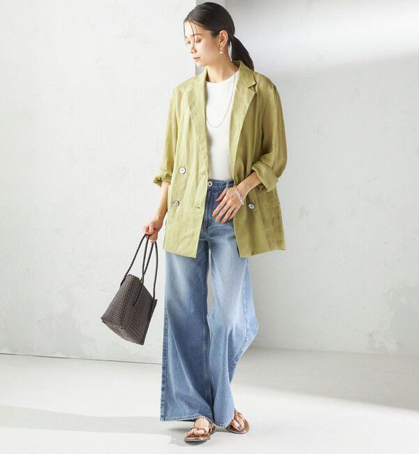 SHIPS for women「〈手洗い可能〉ラミー 4 シアー ジャケット」|テーラードジャケット|