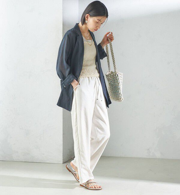 SHIPS for women「〈手洗い可能〉ラミー 4 シアー ジャケット」|テーラードジャケット|