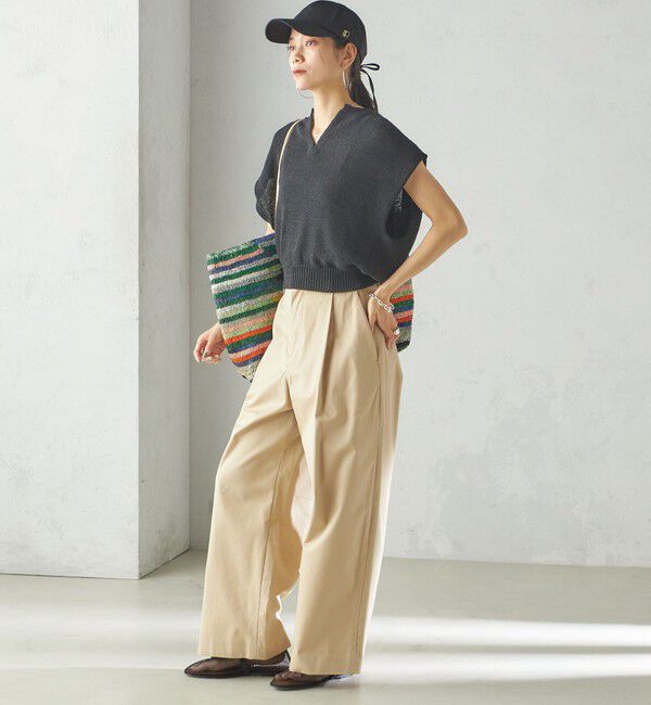 SHIPS for women「Revis.:〈UVカット/撥水〉リボン キャップ」|キャップ・キャスケット|