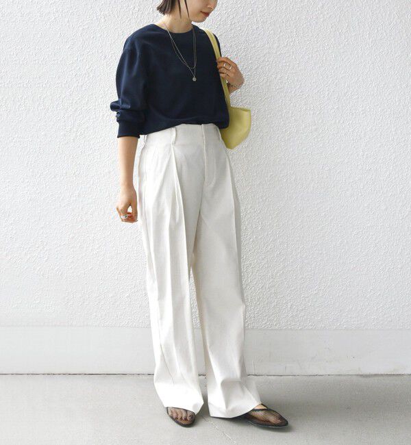 SHIPS for women「〈手洗い可能〉前後 2WAY ジョーゼット 袖リブ プルオーバー」|シャツ・ブラウス|