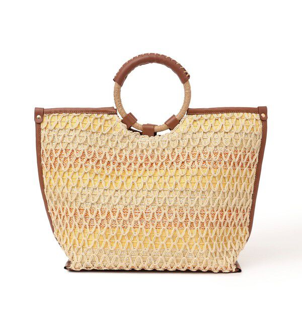 SHIPS any「SHIPS any: マルチボーダー クロシェ ペーパー トート バッグ」|トートバッグ|