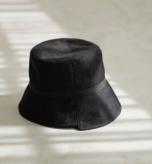 quaranciel「quaranciel :〈手洗い可能〉リネン ライク リボン バケット ハット」|ハット|