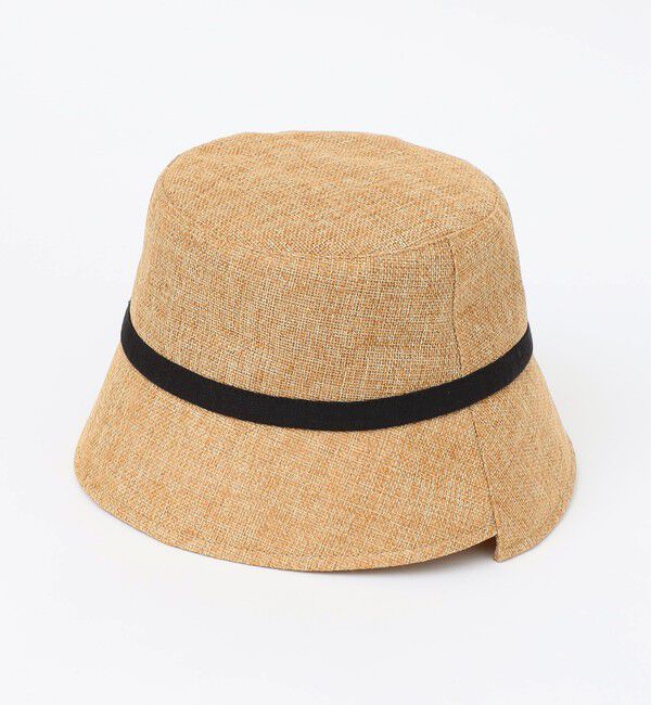 quaranciel「quaranciel :〈手洗い可能〉リネン ライク リボン バケット ハット」|ハット|
