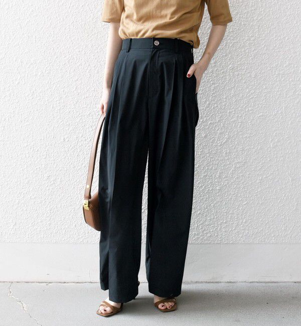 SHIPS any「SHIPS any:〈洗濯機可能〉タイプライター セミ ワイド タック パンツ」|その他|